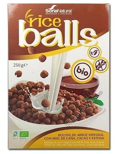 Ricers Balls Arroz Con Chocolate 250Gr.Bio Vegan de Soria Natural
