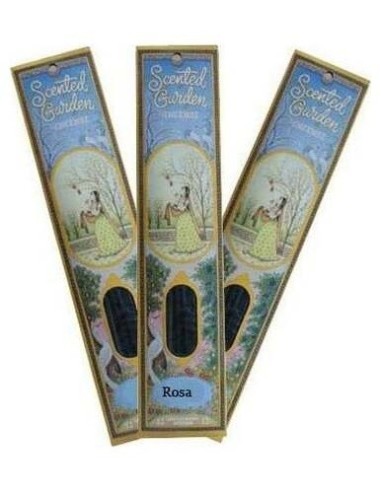 Incienso Stick Rosa 12Uds. Scented Garden de Radhe Shyam