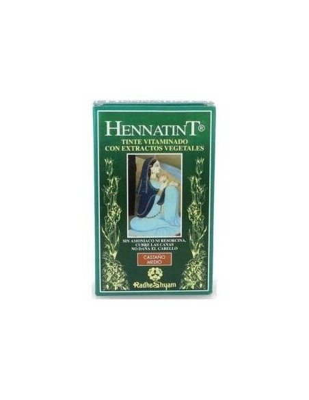 Hennatint Castaño Medio 60Ml. de Radhe Shyam