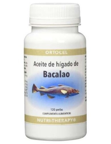 Aceite Higado De Bacalao 120Perlas de Ortocel Nutri-Therapy