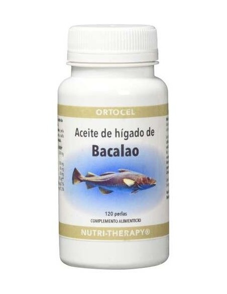 Aceite Higado De Bacalao 120Perlas de Ortocel Nutri-Therapy