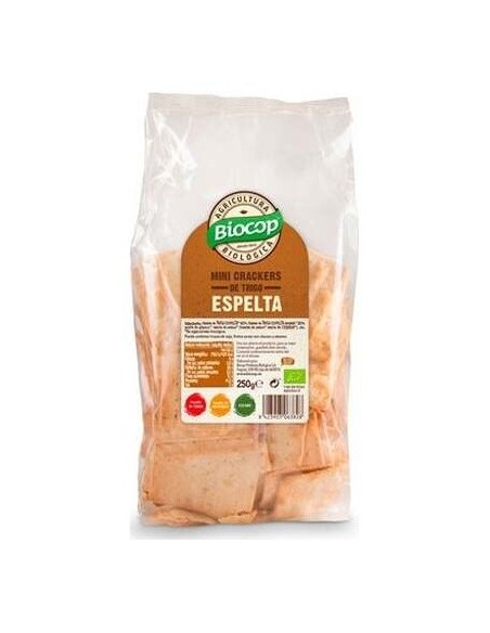Mini Crackers De Trigo Espelta 250Gr. Bio Vegan de Biocop