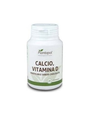 Calcio + Vitamina D Sabor Chocolate Masticable (60 Comprimidos 1.500 Mg)                                                     de