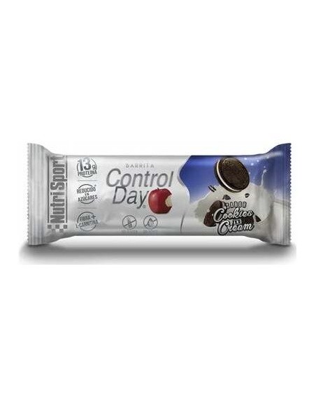 Barrita Cookies-Cream Controlday Caja 28Uds. de Nutrisport