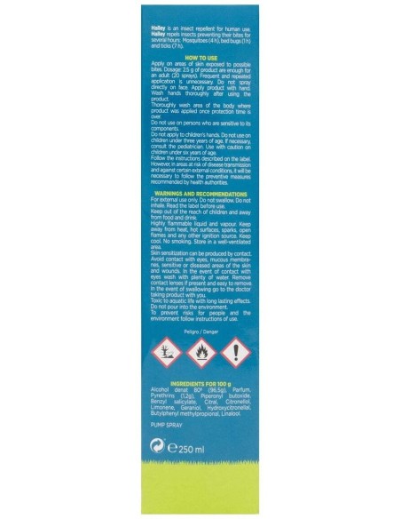 Halley Repelente Insectos 250Ml de Halley