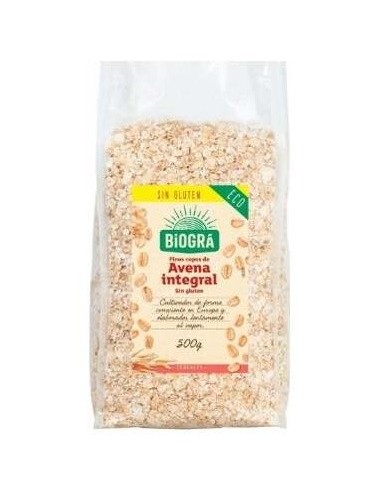 Copos De Avena Finos Integrales S/Gluten 500 Gr de Biográ (S