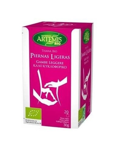 Piernas Ligeras Tisana 20Bolsitas. Bio de Artemis Bio