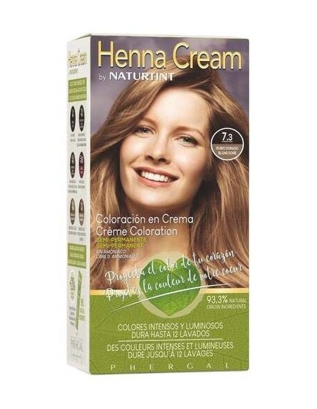 Naturtint Henna Cream 7.3 Rubio Dorado de Naturtint