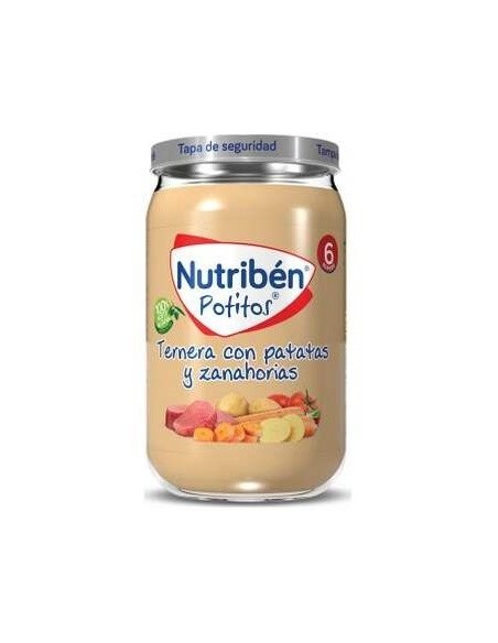 Nutriben Potito Ternera Patatas Y Zanahoria 235Gr. de Nutriben