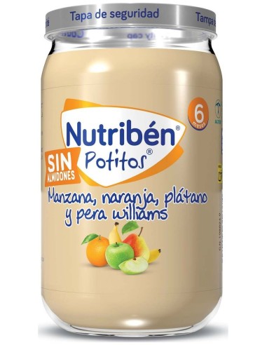 Nutriben Potito Manzana Naranja Platano Pera 235Gr de Nutriben