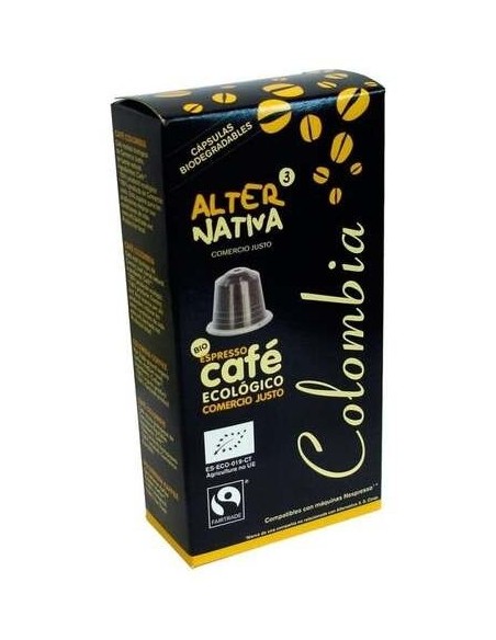 Cafe Colombia 10Capsulas Cafe Biodegradable Eco de Alternativa 3