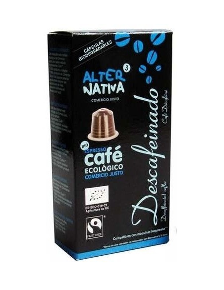 Café Descafeinado Bio-Ft. 10Uds 5G Cápsulas de Alternativa