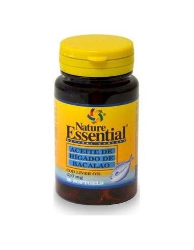 Aceite De Higado De Bacalao 410Mg. 50Perlas de Nature Essential