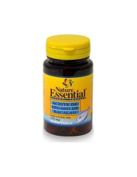 Aceite De Higado De Bacalao 410Mg. 50Perlas de Nature Essential