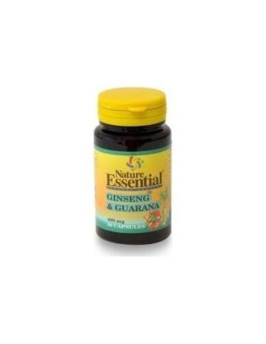Ginseng + Guarana 400Mg. 50Cap. de Nature Essential