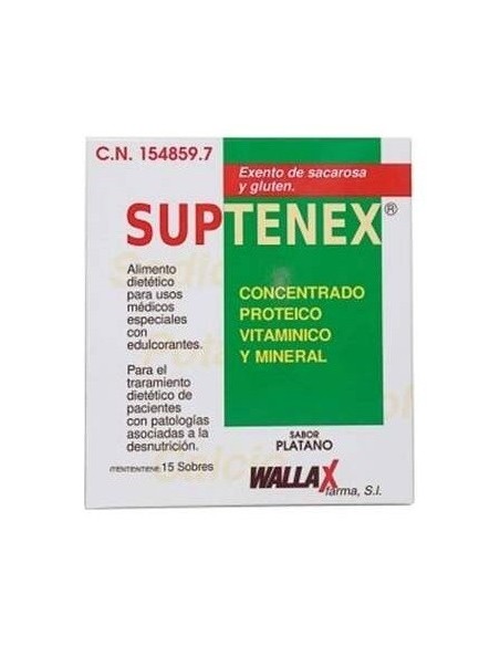 Suptenex Platano 15 Sobres de Wallax Farma