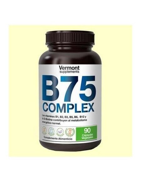 B75 Complex 90Vcap. de Vermont Supplements