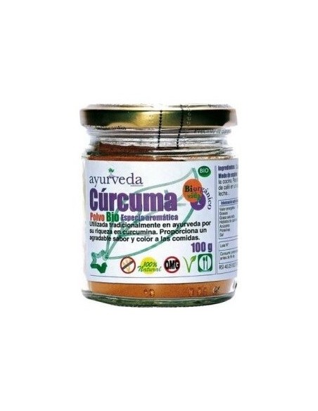 Curcuma Polvo 100 Gramos Bio Ayurveda Autentico