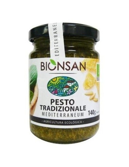 Pesto Tradicional Con Piñones 140Gr. Eco de Bionsan