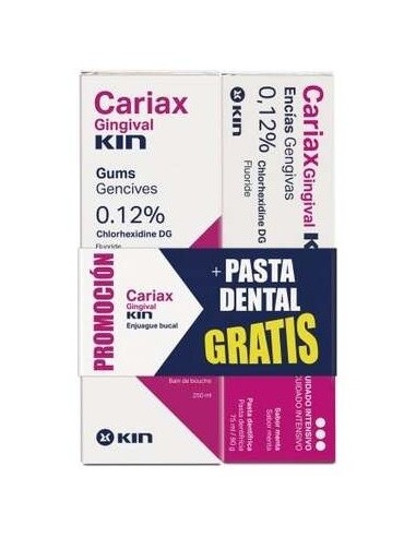 Cariax Gingival Encias Colutorio 250Ml+Pasta 75Ml. de Kin