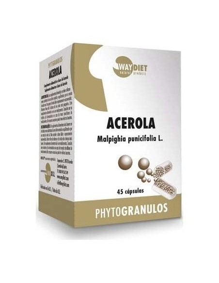 Acerola Vitamina C 45Caps. de Waydiet Natural Products