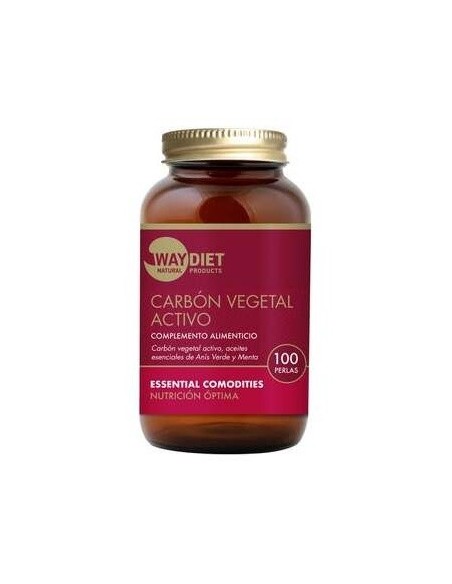 Carbon Vegetal Activo 100Perlas de Waydiet Natural Products
