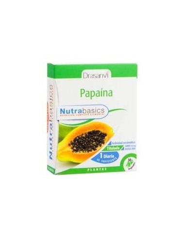 Papaina 30 Capsulas Nutrabasicos Drasanvi