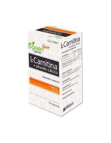 L-Carnitina + Piruvato Calcico 40Cap. de B.Green (Lab. Lebudit)