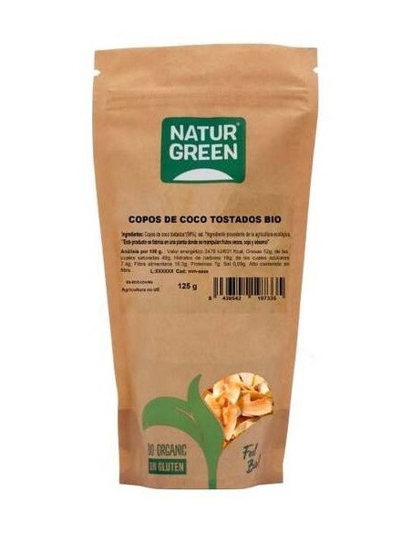 Chips de Coco tostados salados Bio  de Naturgreen