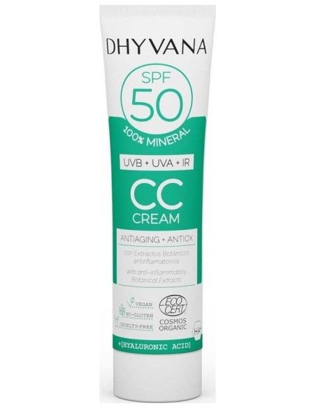 Solar Spf50 Color Con Acido Hialuronico 50Ml. Eco de Dhyvana