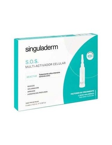 S.O.S. Reactive 4 Viales De 10,5Ml de Singuladerm