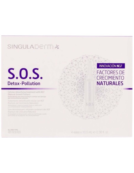 S.O.S. Detox-Pollution 4 Viales De 10,5Ml de Singuladerm