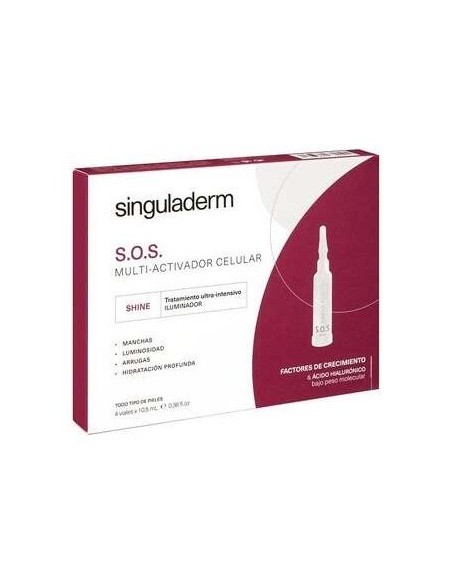 S.O.S. Shine 4 Viales De 10,5Ml de Singuladerm