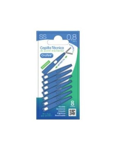 Cepillo Interdental Retractil 0,8Mm 8Ud. de Oratek