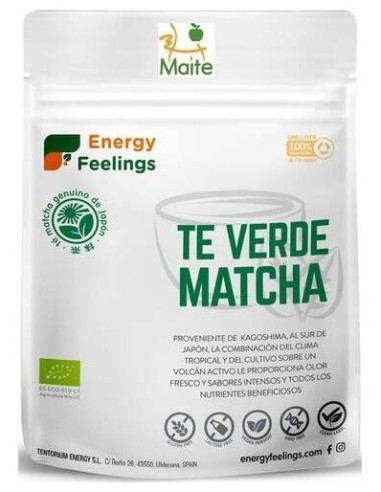 Te Verde Matcha Polvo 1Kg. Eco Vegan Sg de Energy Feelings
