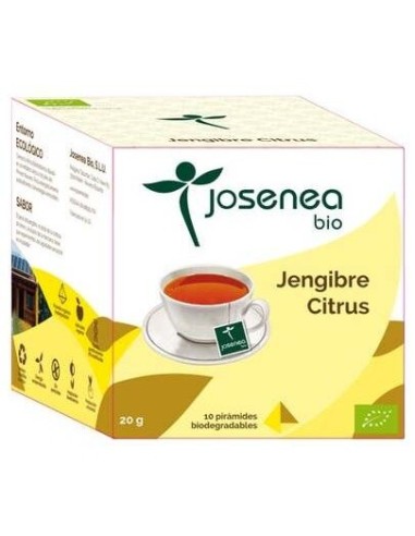 Jengibre-Citrus 10Piramides Ensobradas Bio de Josenea
