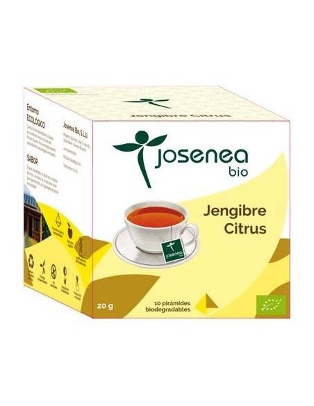 Jengibre-Citrus 10Piramides Ensobradas Bio de Josenea