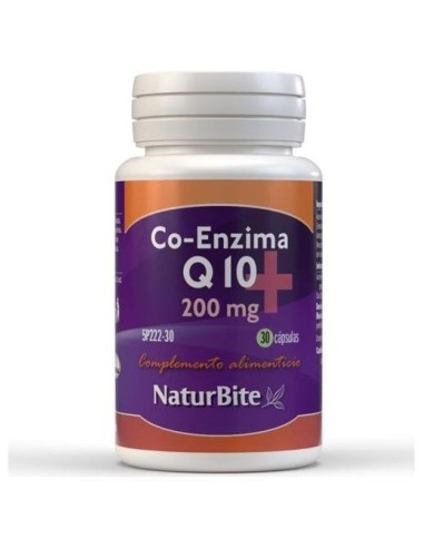 Co-Enzima Q10 200mg, 30 Caps. de NaturBite