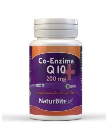 Co-Enzima Q10 200mg, 30 Caps. de NaturBite