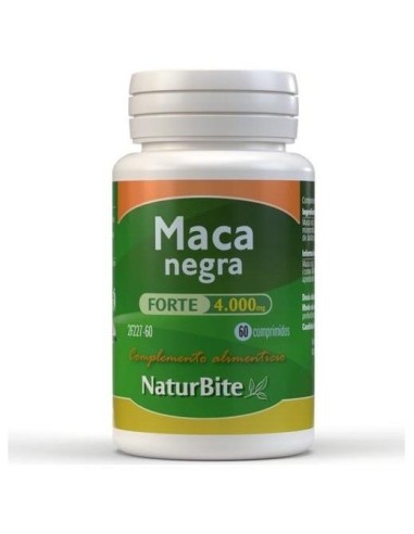 Maca Negra Forte 4000mg, 60 Comp. de NaturBite