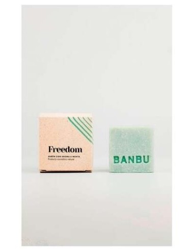 Freedom Jabon Corporal Solido Menta 100G Eco Vegan de Banbu
