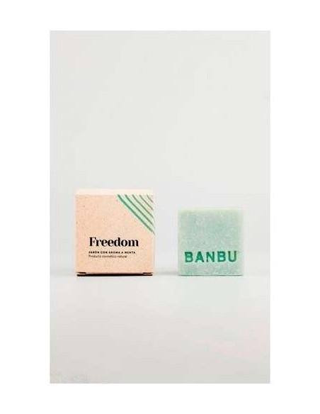 Freedom Jabon Corporal Solido Menta 100G Eco Vegan de Banbu