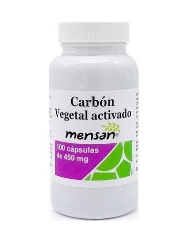 Carbon Vegetal Activado 450Mg 100Cap. de Mensan