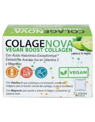 Colagenova Vegan Boost Te Verde+Limon 21Sbrs. de Vaminter