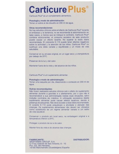 Carticure Plus 30Sobres de Arafarma