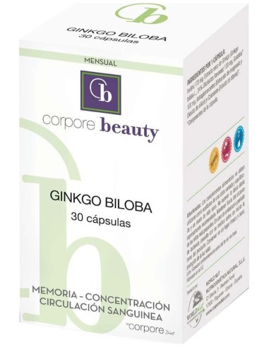 Corpore Basics Ginkgo Biloba 30 Cápsulas  Corpore Diet