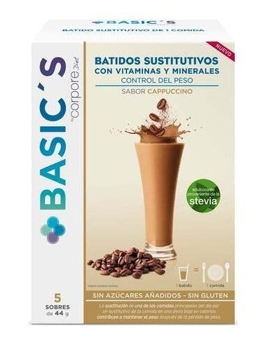 Corpore Basics Batido Sustitutivo Capuccino 5Sbrs de Corpore Diet