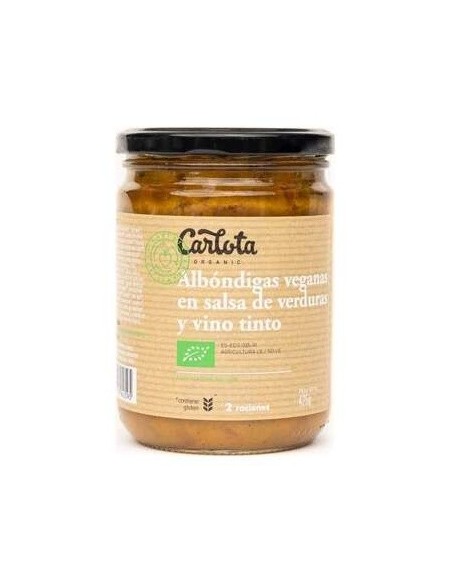 Albondigas En Salsa De Tomate Y Vino Tinto 425G de Carlota Organic