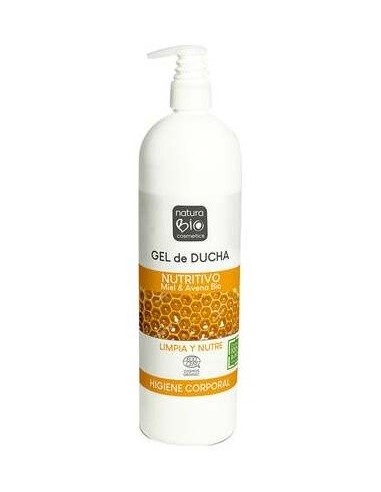Gel De Ducha Nutritivo Miel-Avena 740Ml. Bio de Naturabio Cosmetics