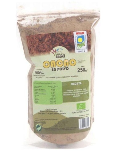 Cacao En Polvo 250Gr. Eco de El Oro De Los Andes